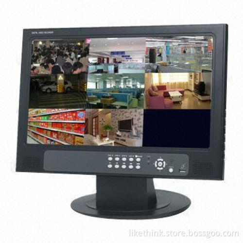 8CH Standalone DVR with 15.6-inch LCD Monitor, Supports Multiple Languages, 8CH Audio, Video Input